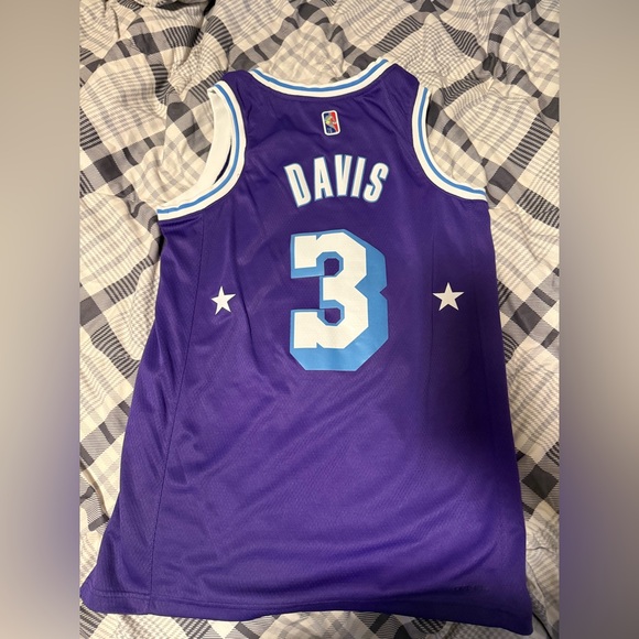 Nike Purple Lakers Jersey with White and Blue Accents - Picture 2 of 2